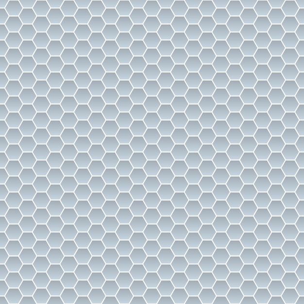 Seamless pattern of small hexagons in light blue colors