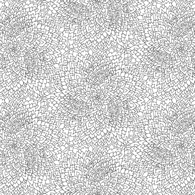 Seamless pattern of small mosaics on a white background.