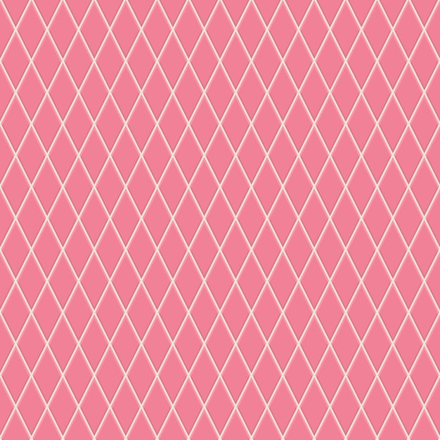 Seamless pattern of small rhombuses in pink colors