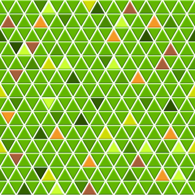 Modello senza cuciture di piccoli triangoli in colori verdi con alcuni triangoli colorati