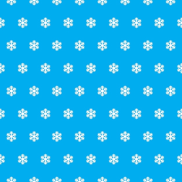 Vector seamless pattern in snowflakes