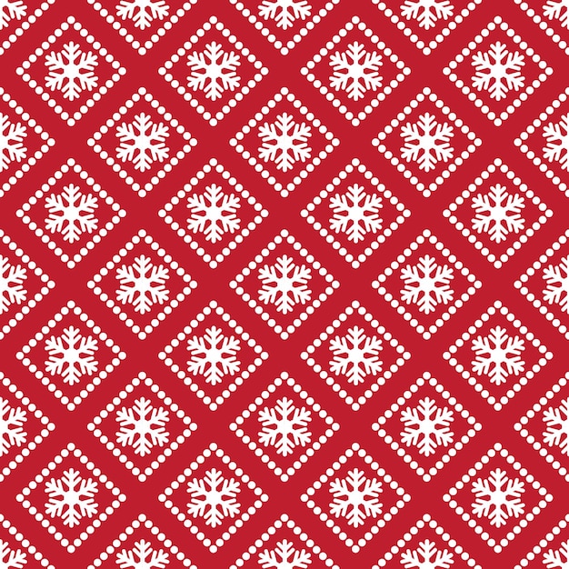 seamless pattern in snowflakes