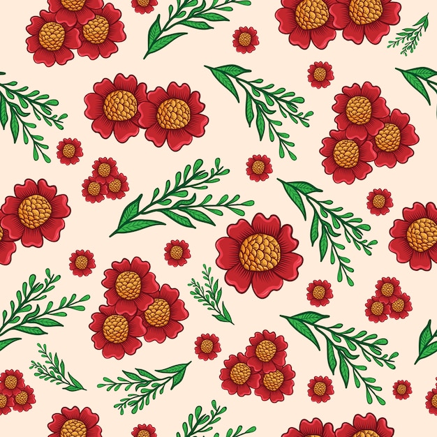 seamless pattern sunflower