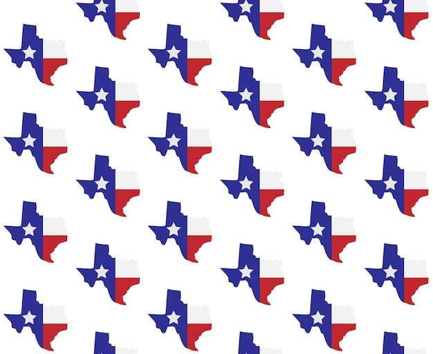 Seamless pattern of Texas flag