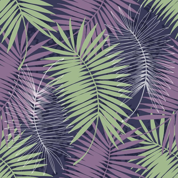 Seamless pattern texture of Hawaii palm tree illustration design hand draw Tropical pattern with palm tree Textile print wallpapers wrapping