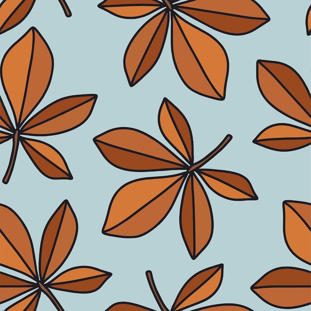 Seamless pattern on the theme of autumn