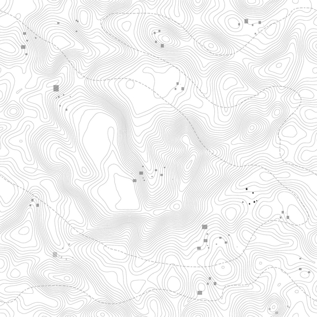 Vector seamless pattern topographic map background with space for copy seamless texture line topography map contour background geographic grid mountain hiking trail over terrain