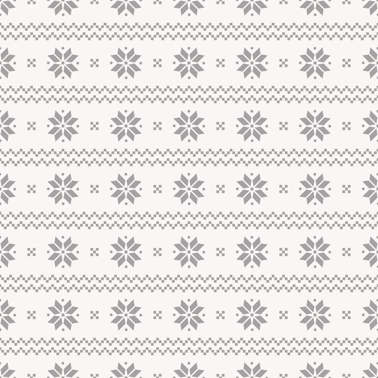 Seamless pattern in traditional scandinavian style