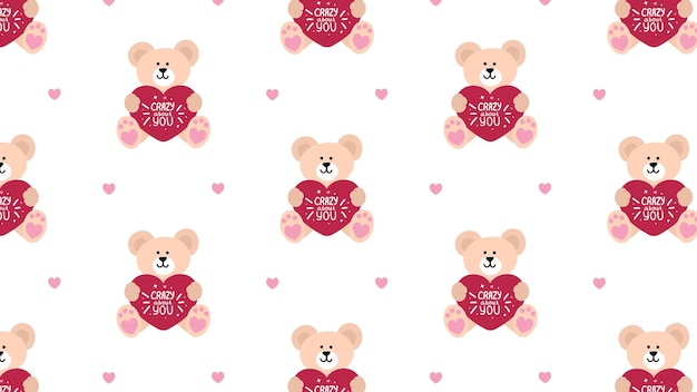 Seamless pattern on transparent background for valentine's day, birthday, women's day, mother's day