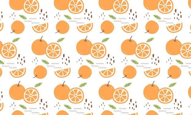 Seamless pattern of tropical fruits vector