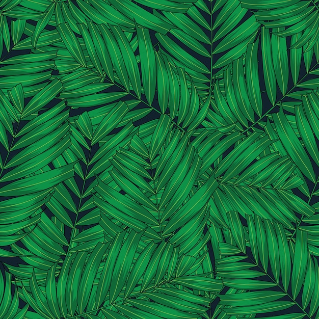 Vector seamless pattern tropical