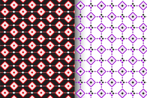 Seamless pattern on uniform background Geometric shapes pattern in vector