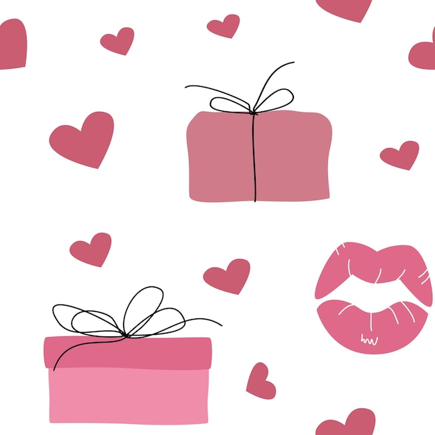 Seamless pattern for Valentine is Day.