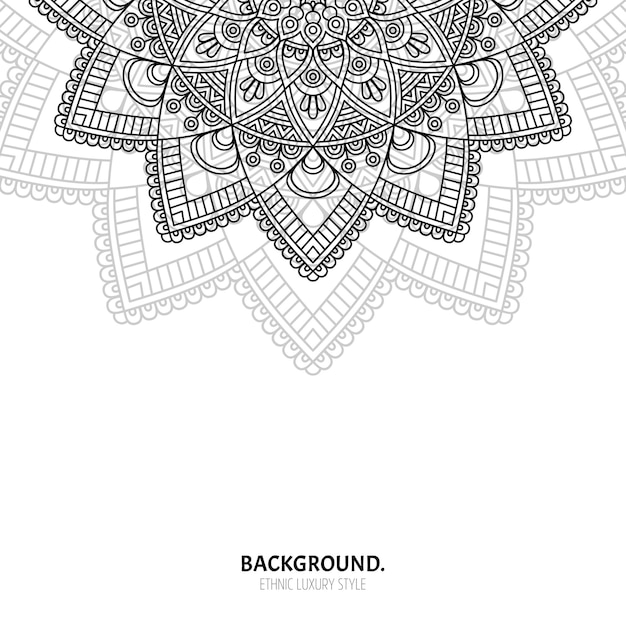 Seamless pattern. vintage decorative elements. hand drawn background