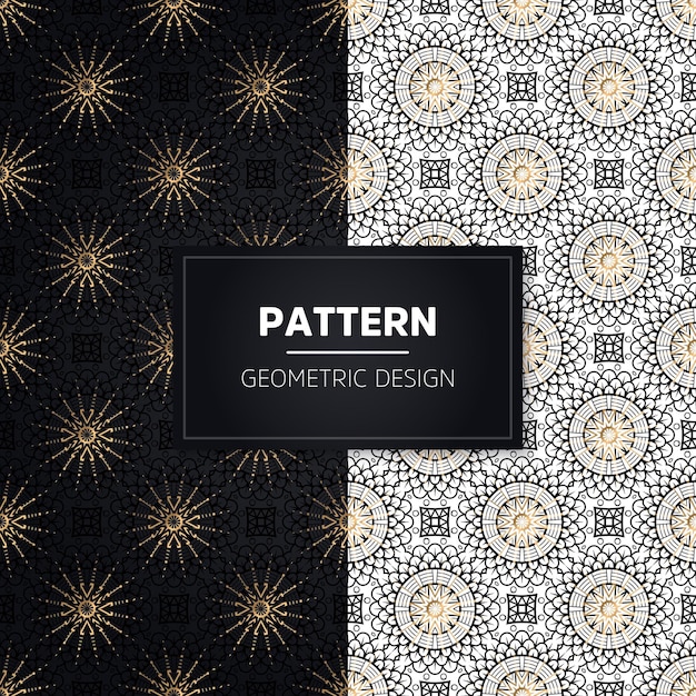 Seamless pattern. vintage decorative elements. hand drawn golden ornaments.