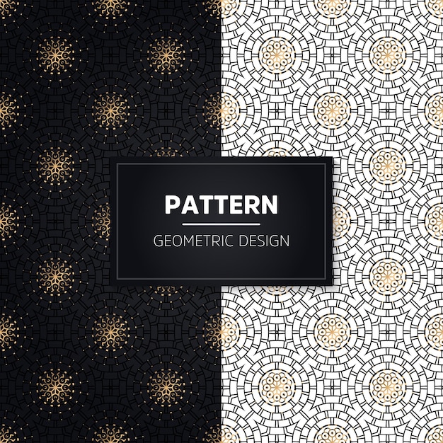 Seamless pattern. Vintage decorative elements. Hand drawn golden ornaments.