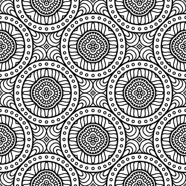 Seamless pattern. Vintage decorative elements pattern