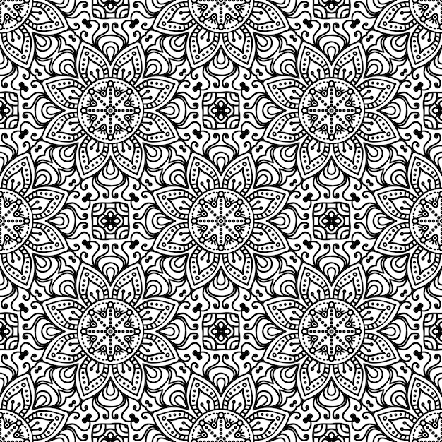 Seamless pattern. Vintage decorative elements pattern