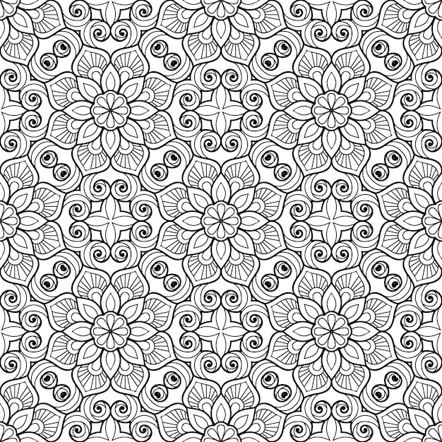 Seamless pattern. Vintage decorative elements pattern