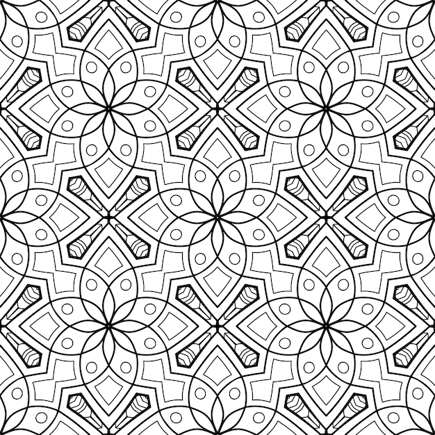 seamless pattern. vintage decorative elements pattern