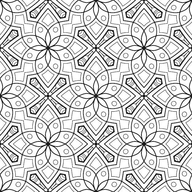 Seamless pattern. vintage decorative elements pattern