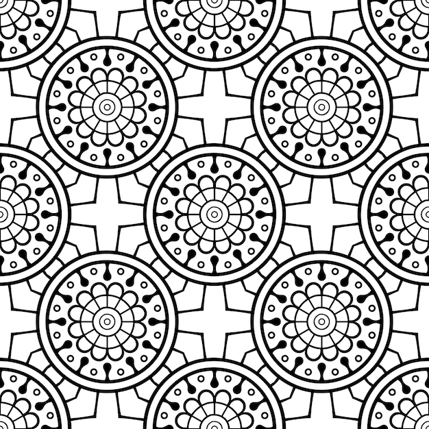 Seamless pattern. vintage decorative elements pattern