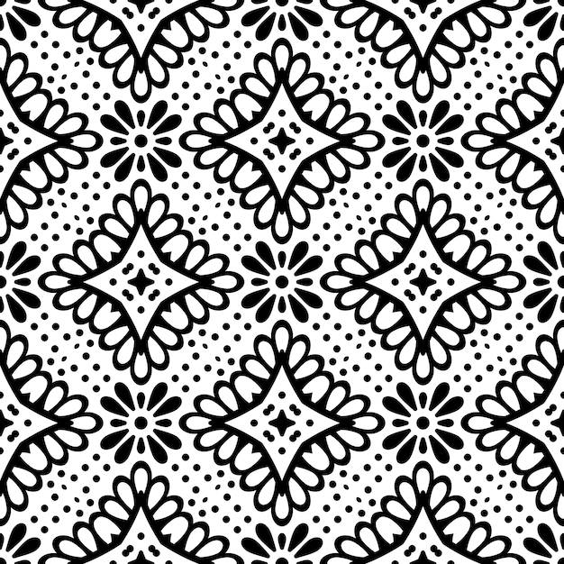 Seamless pattern. Vintage decorative elements pattern