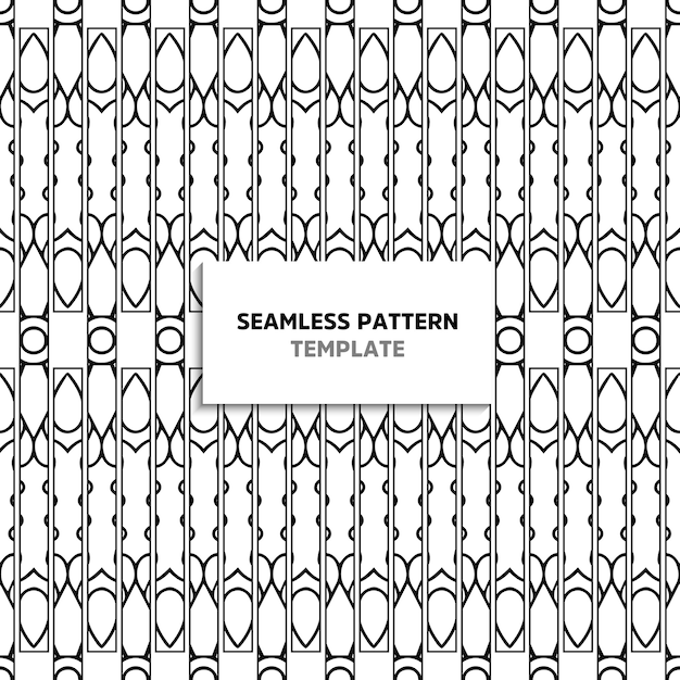 Vector seamless pattern. vintage decorative elements template