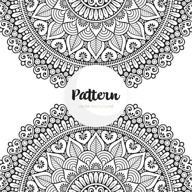 Seamless pattern. Vintage decorative elements