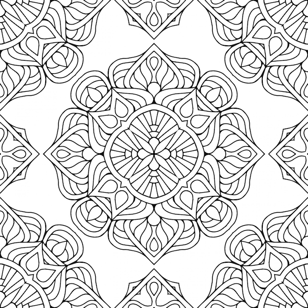 Seamless pattern. Vintage decorative elements