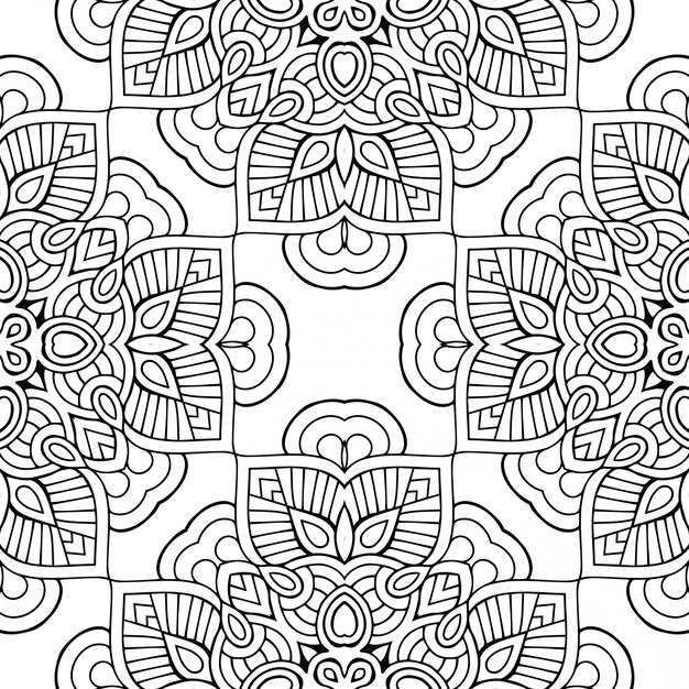 Seamless pattern. Vintage decorative elements