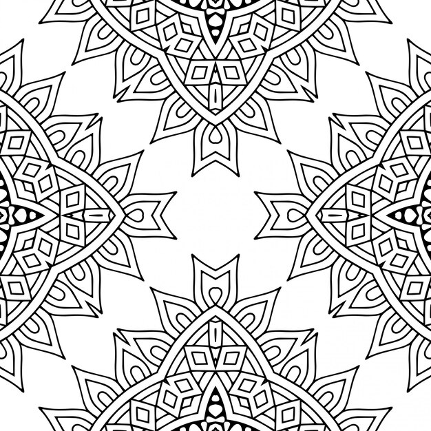 Seamless pattern. Vintage decorative elements