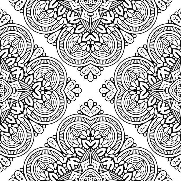 Seamless pattern. vintage decorative elements