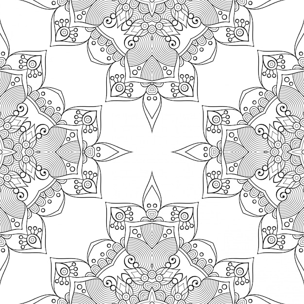 Seamless pattern. vintage decorative elements