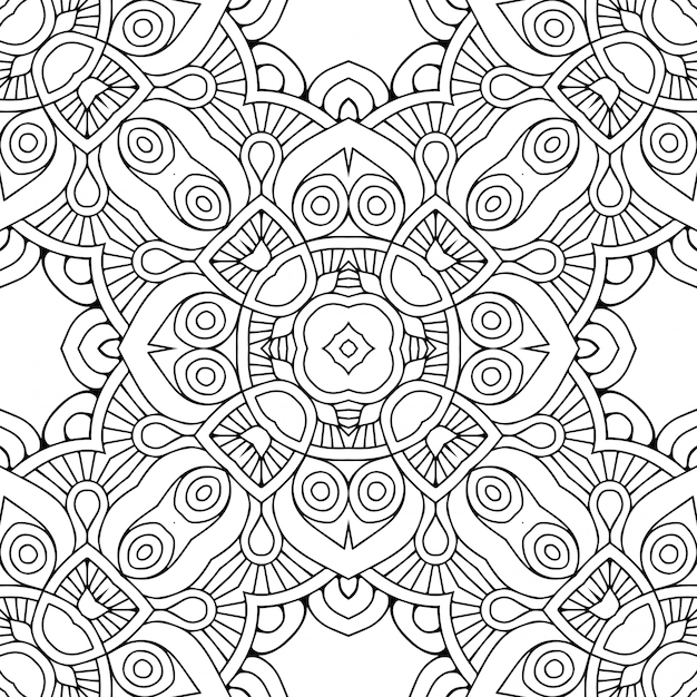 Seamless pattern. Vintage decorative elements