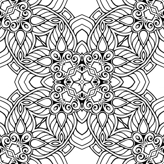 Seamless pattern. vintage decorative elements