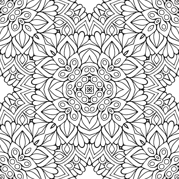 Seamless pattern. Vintage decorative elements