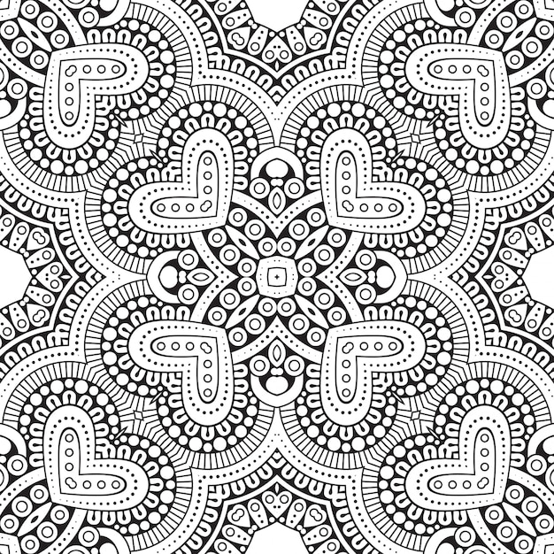 Seamless pattern. vintage decorative elements