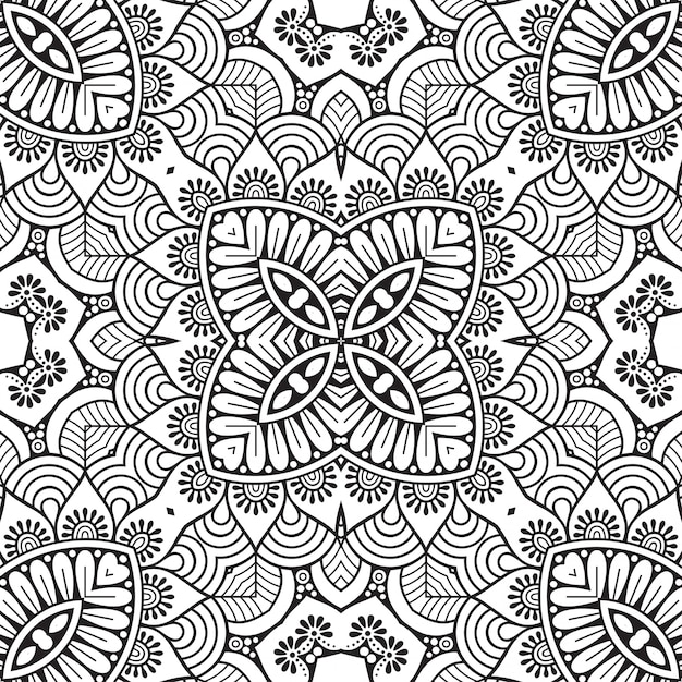 Seamless pattern. vintage decorative elements