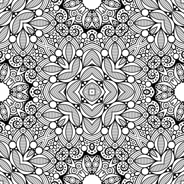 Seamless pattern. Vintage decorative elements