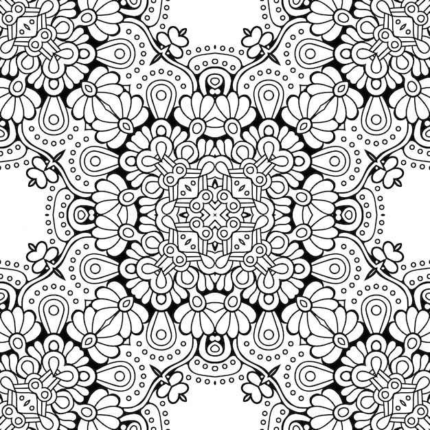 Vector seamless pattern. vintage decorative elements