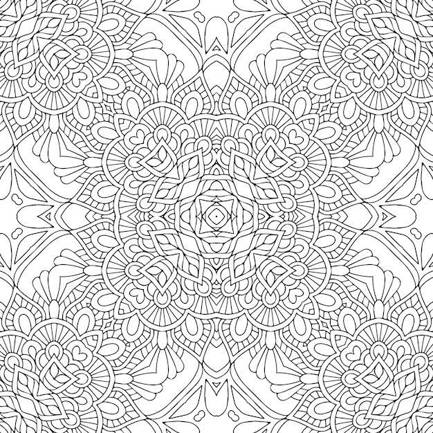 Seamless pattern. Vintage decorative elements