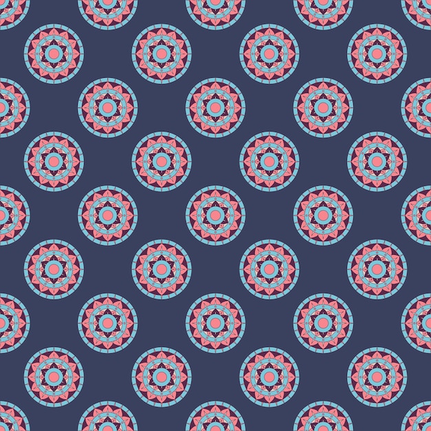 Seamless pattern vintage decorative elements