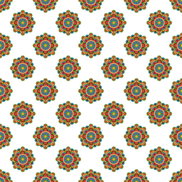 Vector seamless pattern vintage decorative elements