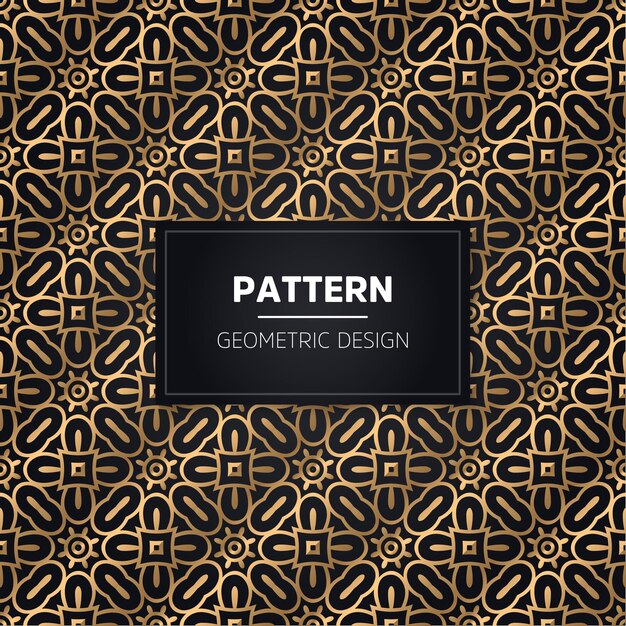 Seamless pattern. Vintage decorative golden ornamental.