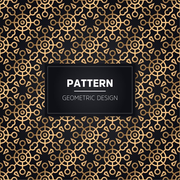 Seamless pattern. ornamentale dorato decorativo dell'annata.