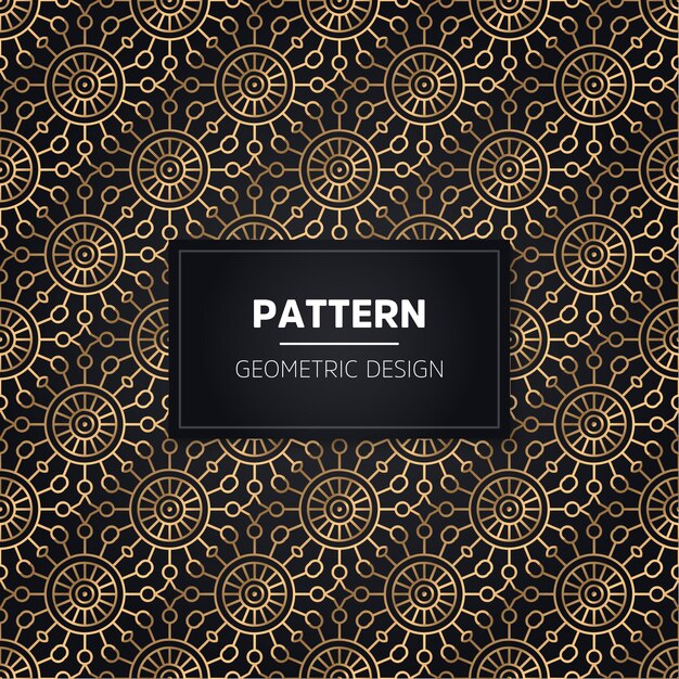 Seamless pattern. ornamentale dorato decorativo dell'annata.