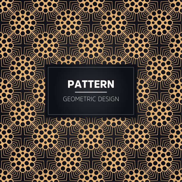 Seamless pattern. ornamentale dorato decorativo dell'annata.