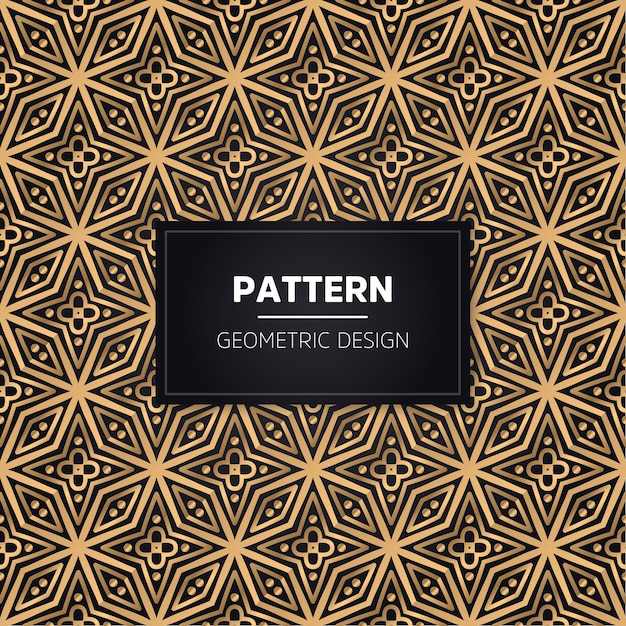 Seamless pattern. Vintage decorative golden ornamental.