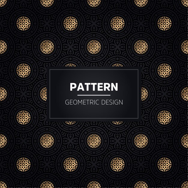 Seamless pattern. ornamentale dorato decorativo dell'annata.